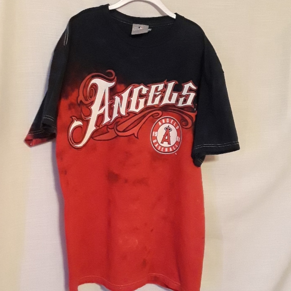 Angels t-shirt, Genuine MLB merchandise, tye dye
